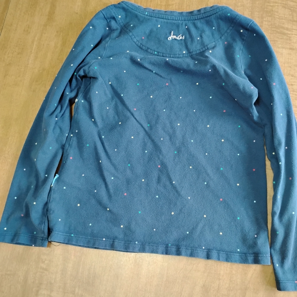 Joules Navy Blue Bunny on Skateboard Kids Top - Picture 4 of 5